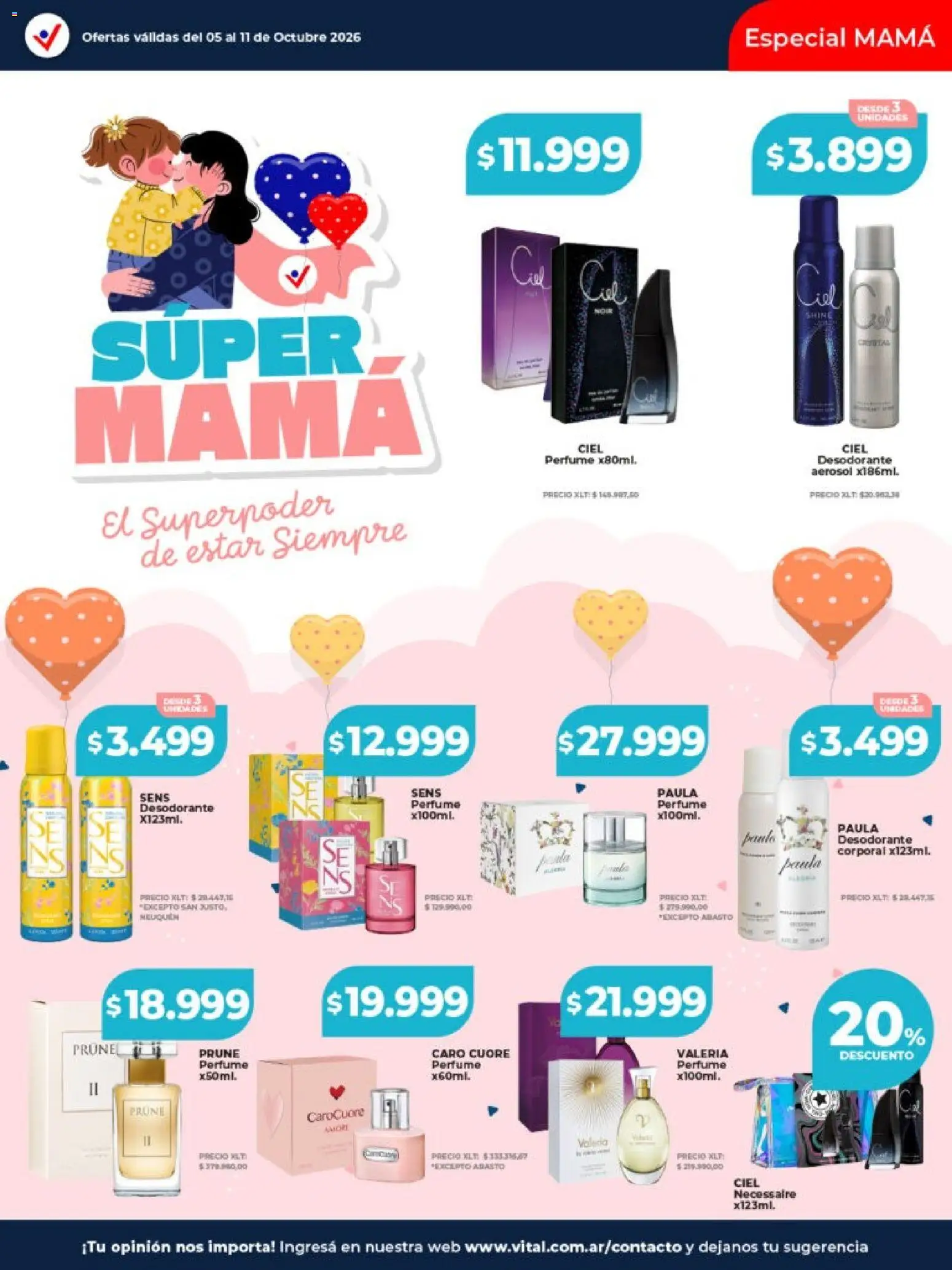 Vital - Especial Mamá │ válido desde el 05/10/2026 | Página: 1