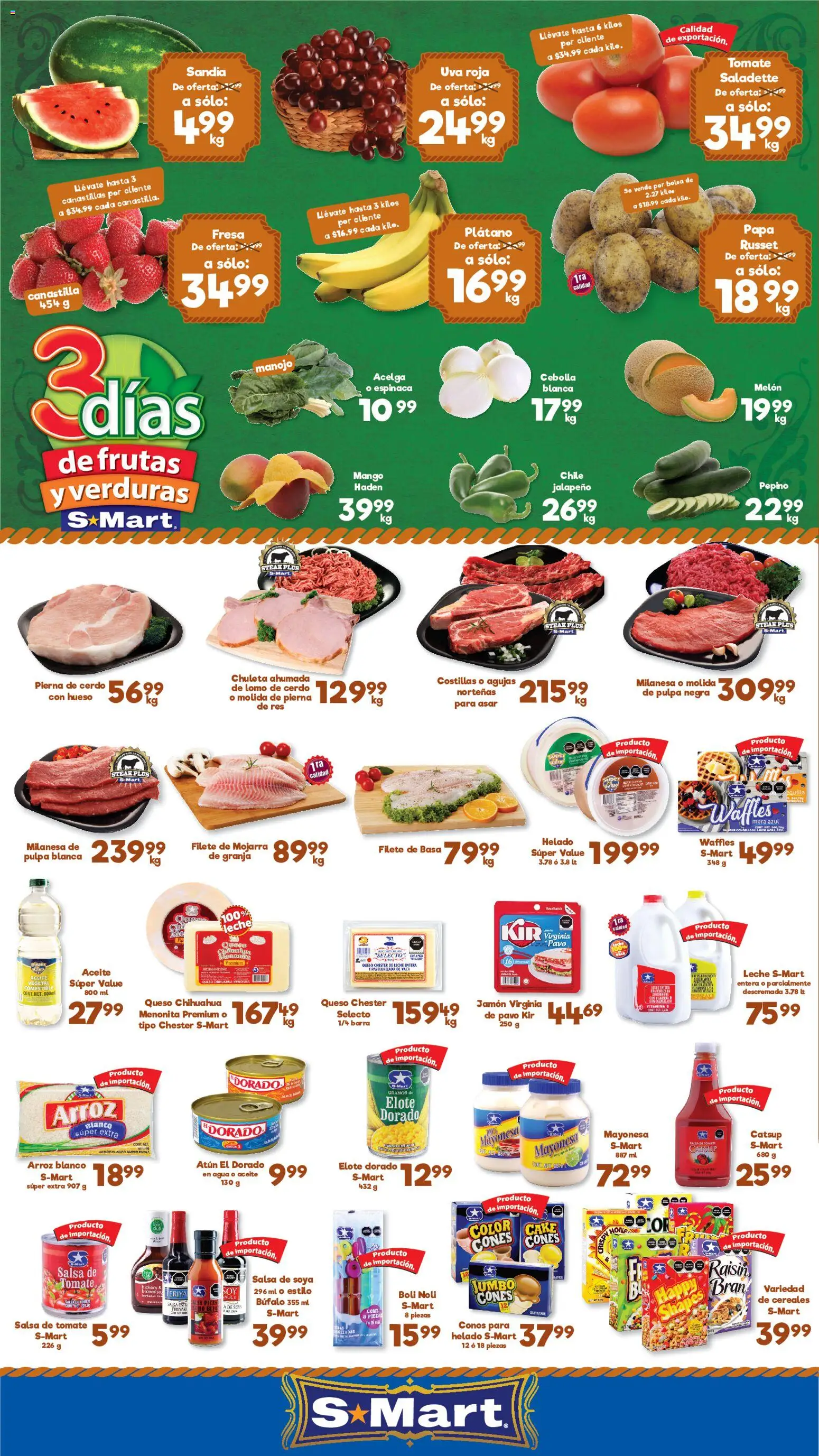 Nuevas ofertas de S-Mart válidas en toda la República Mexicana desde el 02.06.2026. ¡Encuentra las mejores ofertas en S-Mart folleto Monterrey! | Página: 1