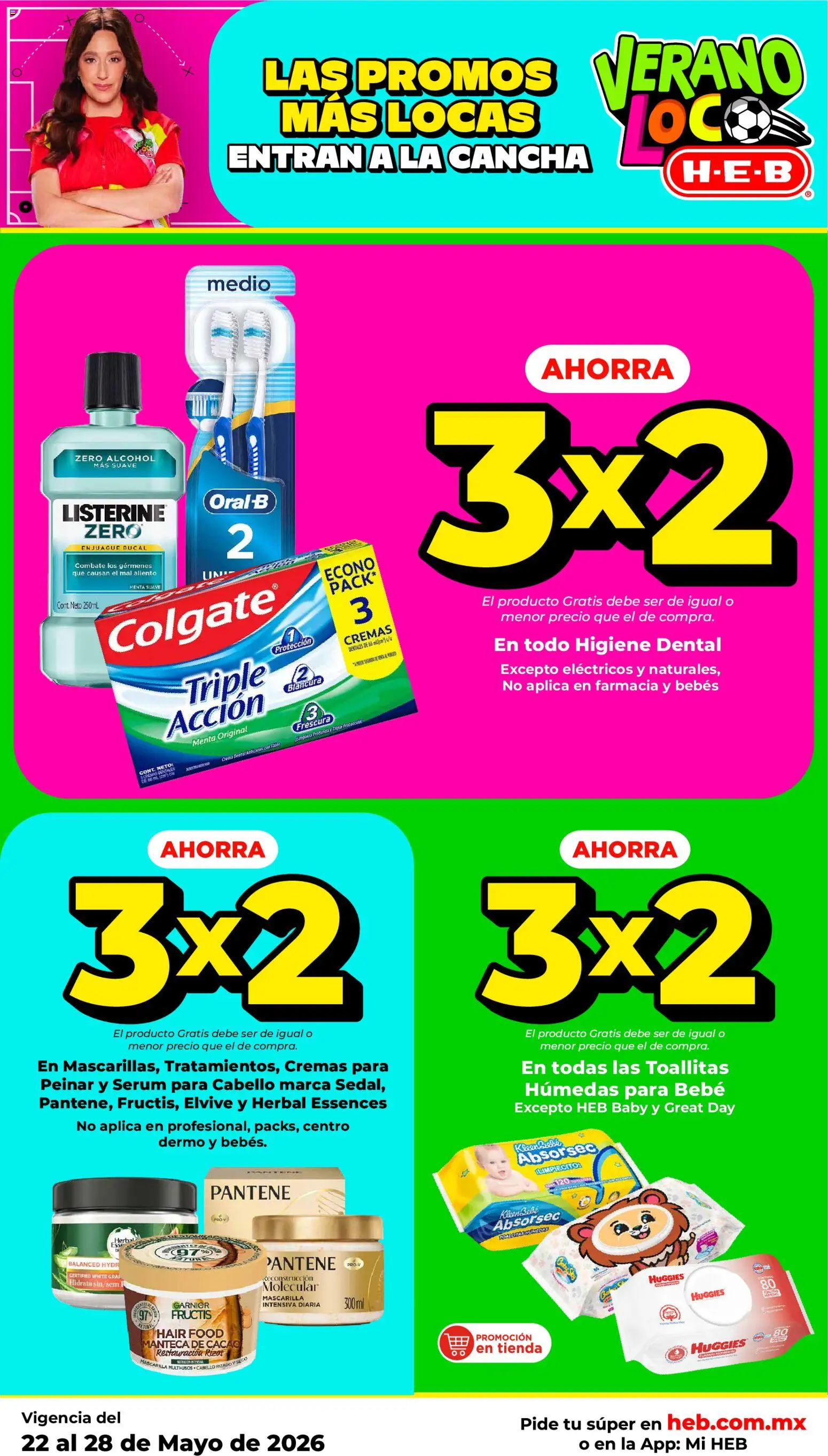 Nuevas ofertas de H-E-B válidas en toda la República Mexicana desde el 21.05.2026. ¡Encuentra las mejores ofertas en H-E-B folleto! | Página: 5 | Productos: Enjuague bucal, Serum, Cacao, Mascarilla