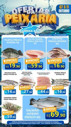 Estrela Azul ofertas Peixaria - Pré-Visualização do folheto da loja Estrela Azul, válido de 07/10/2026