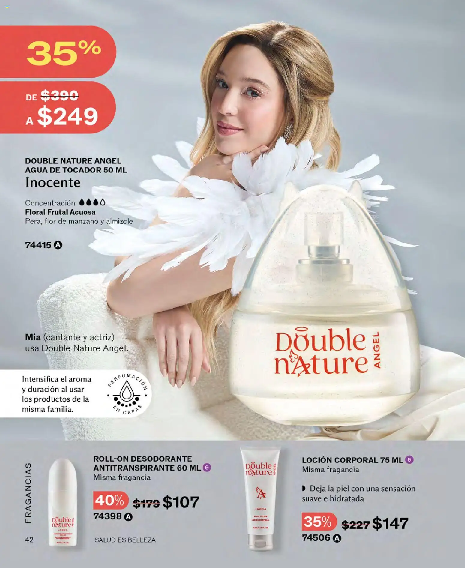Nuevas ofertas de JAFRA válidas en toda la República Mexicana desde el 01.05.2026. ¡Encuentra las mejores ofertas en JAFRA catálogo! | Página: 42 | Productos: Desodorante, Antitranspirante, Agua, Loción