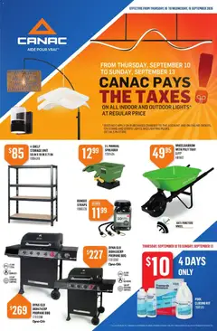 Preview of Canac weekly flyer from shop Canac valid from Sep 10, 2026