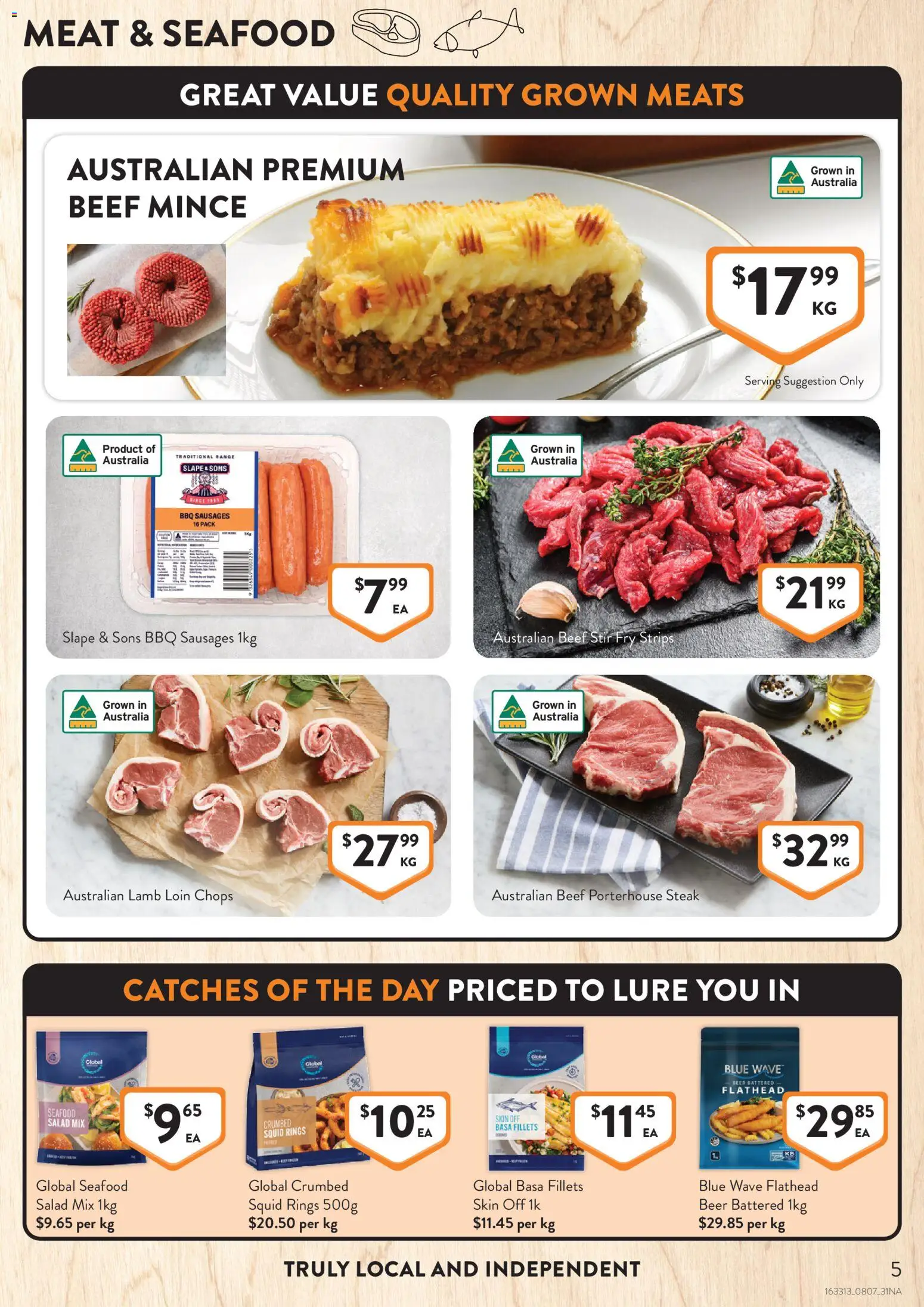 Foodworks catalogue - valid from 08/07/2026 | Page: 5 | Products: Lamb, Meat, Salad, Steak