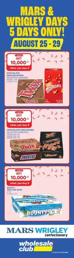 Preview of Wholesale Club flyer / circulaire from shop Wholesale Club valid from Aug 20, 2026 | Page: 1 | Products: Nuts, Case, Kettle, Tortilla chips