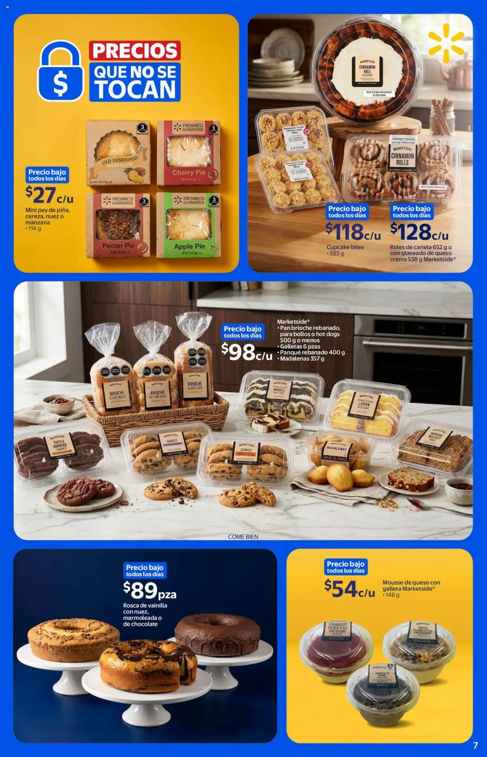 Nuevas ofertas de Walmart válidas en toda la República Mexicana desde el 26/08/2026. ¡Encuentra las mejores ofertas en Walmart folleto! | Página: 7 | Productos: Manzana, Queso, Pan, Mousse