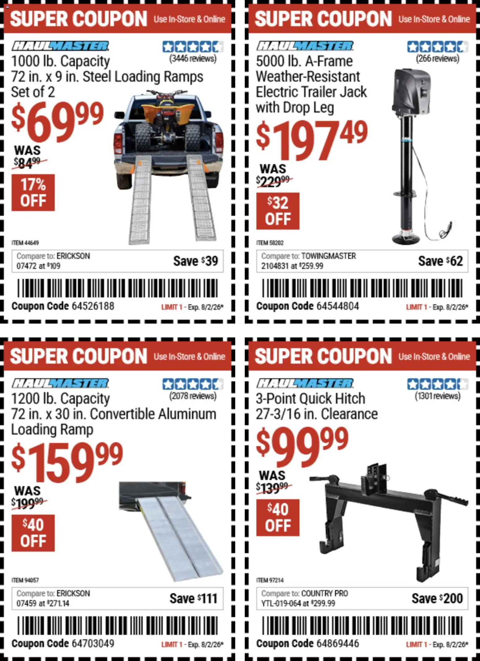 Harbor Freight Weekly Ad - valid from 07/20/2026 | Page: 2 | Products: Ramp
