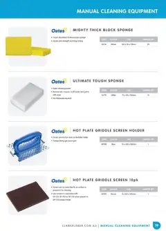 Preview of Clark Rubber Catalogue  - valid from 05.05.2025 | Page: 19 | Products: Sponge, Multipurpose, Screen