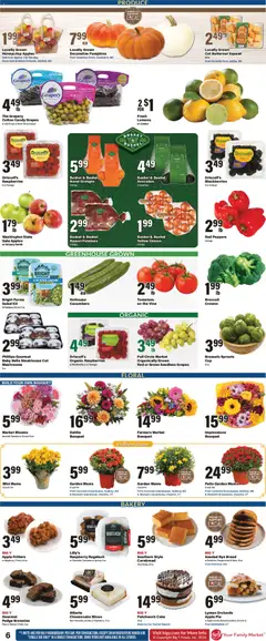 Preview of Big Y weekly ads valid from 09/24/2026 | Page: 8 | Products: Bread, Apples, Tomatoes, Raspberry