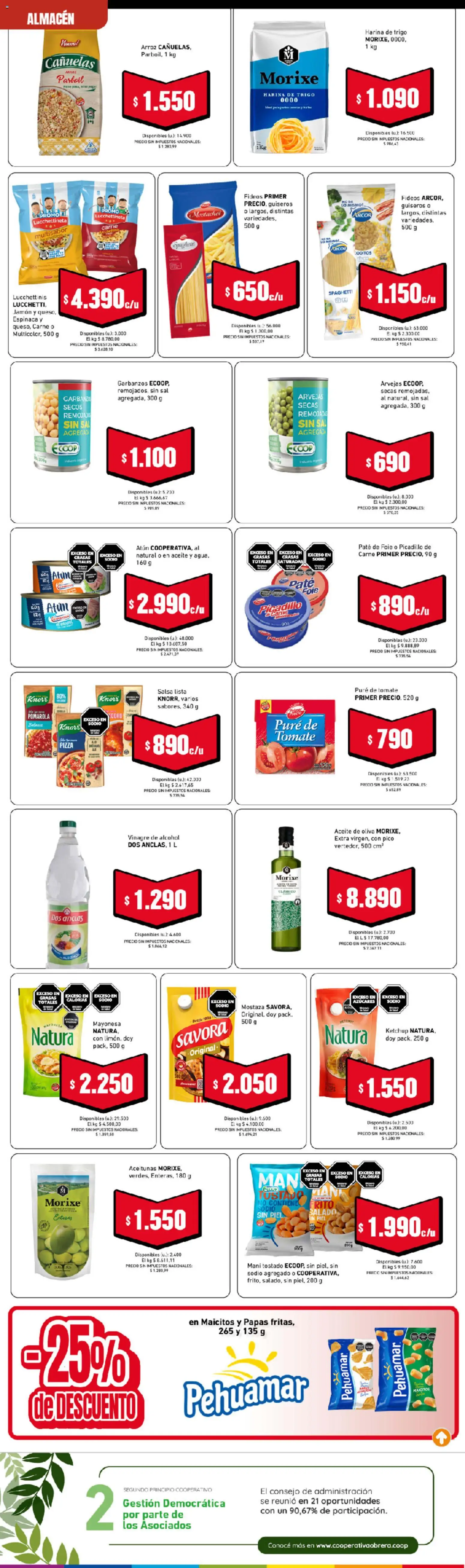 Cooperativa Obrera catálogo │ válido desde el 10/09/2026 | Página: 3 | Productos: Carne, Sal, Mani, Jamón