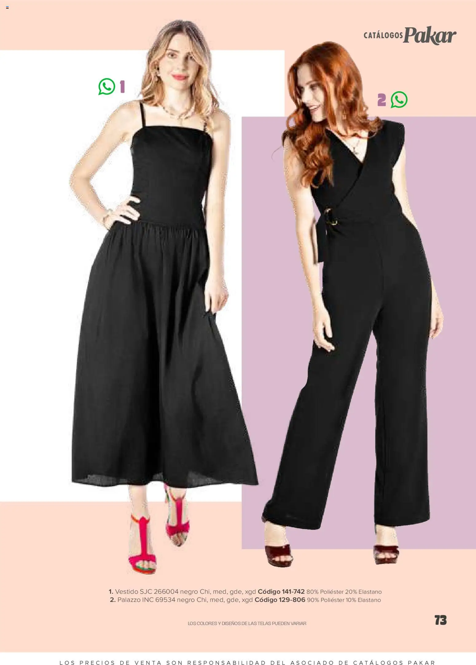 Nuevas ofertas de SC Pakar válidas en toda la República Mexicana desde el 30.01.2026. ¡Encuentra las mejores ofertas en SC Pakar catálogo Ropa! | Página: 73 | Productos: Vestido, Palazzo