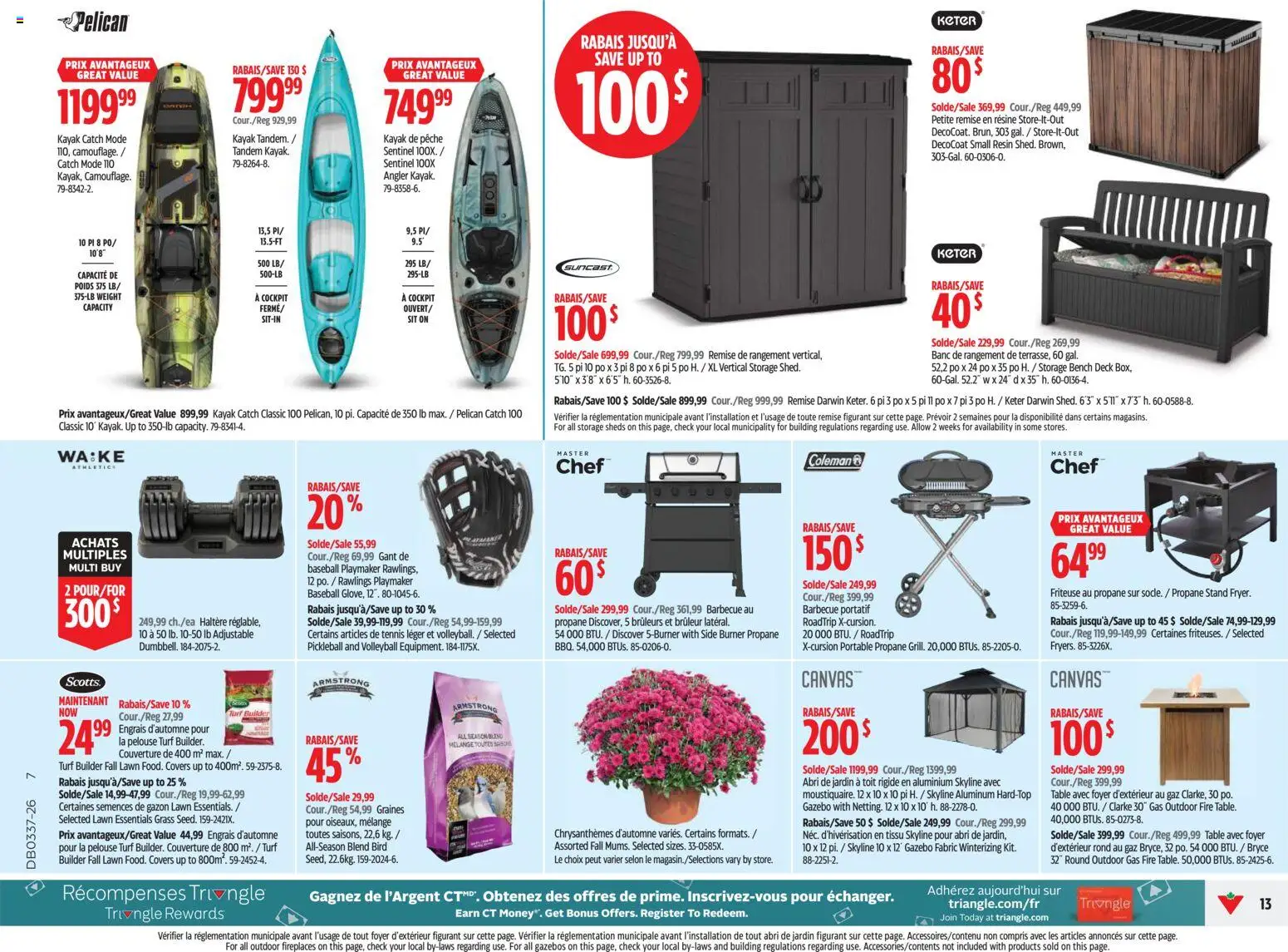 Canadian Tire flyer valid from Sep 10, 2026 | Page: 13 | Products: Table
