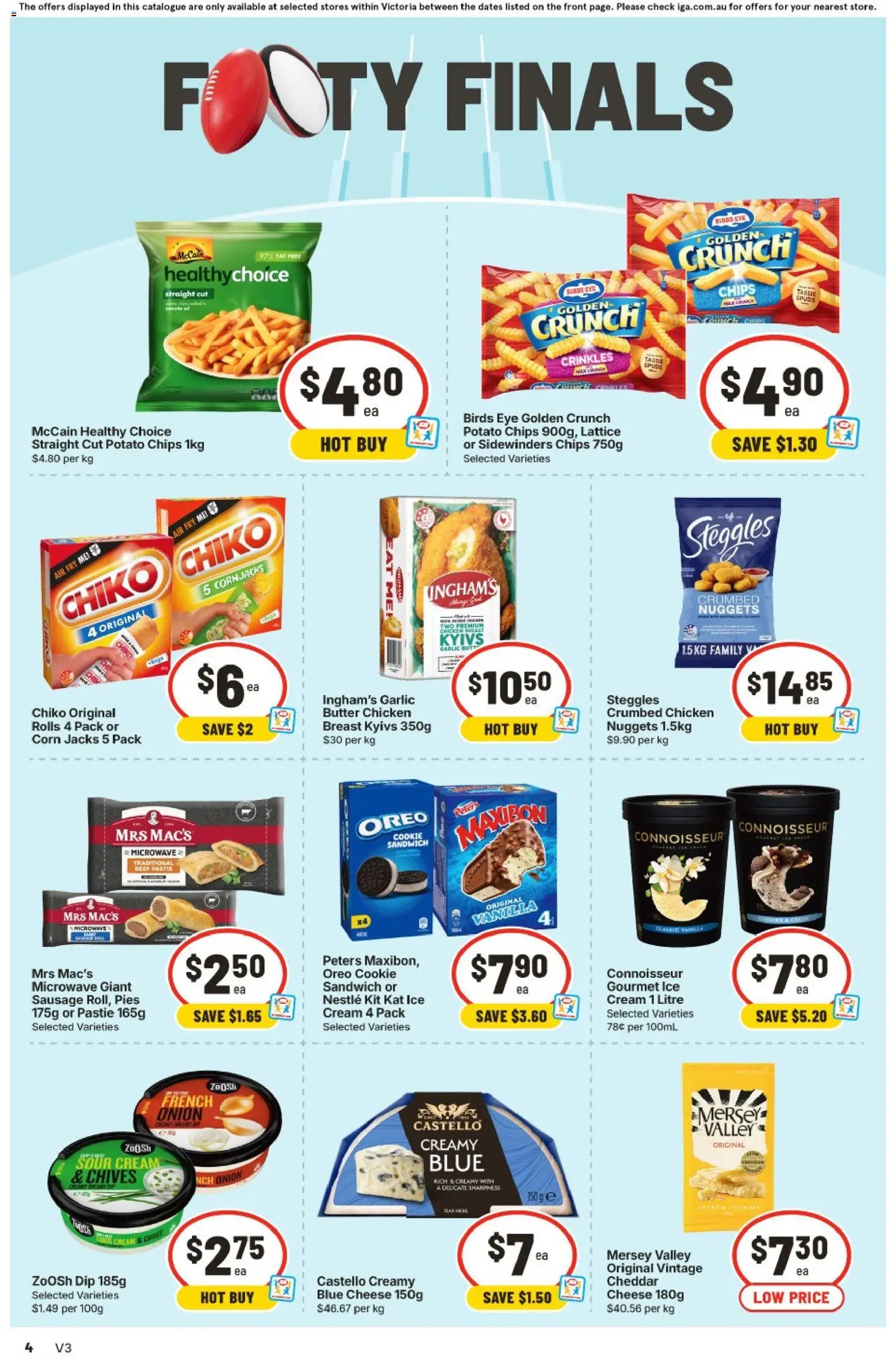 IGA catalogue - valid from 16/09/2026 | Page: 5 | Products: Cheese, Pies, Cheddar, Vanilla