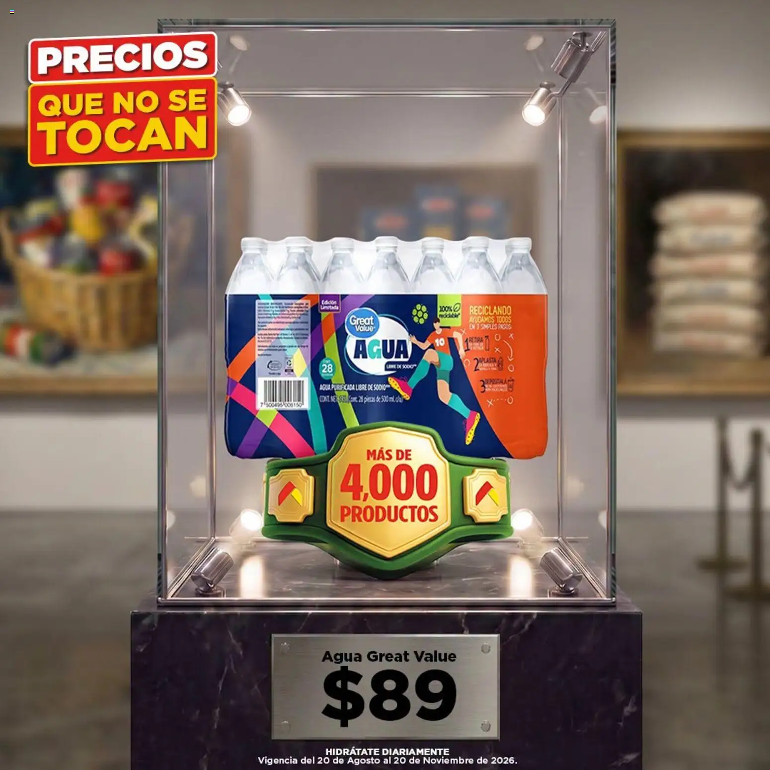Nuevas ofertas de Bodega Aurrerá válidas en toda la República Mexicana desde el 20/08/2026. ¡Encuentra las mejores ofertas en Bodega Aurrerá folleto El ahorro de la historia! | Página: 4 | Productos: Agua