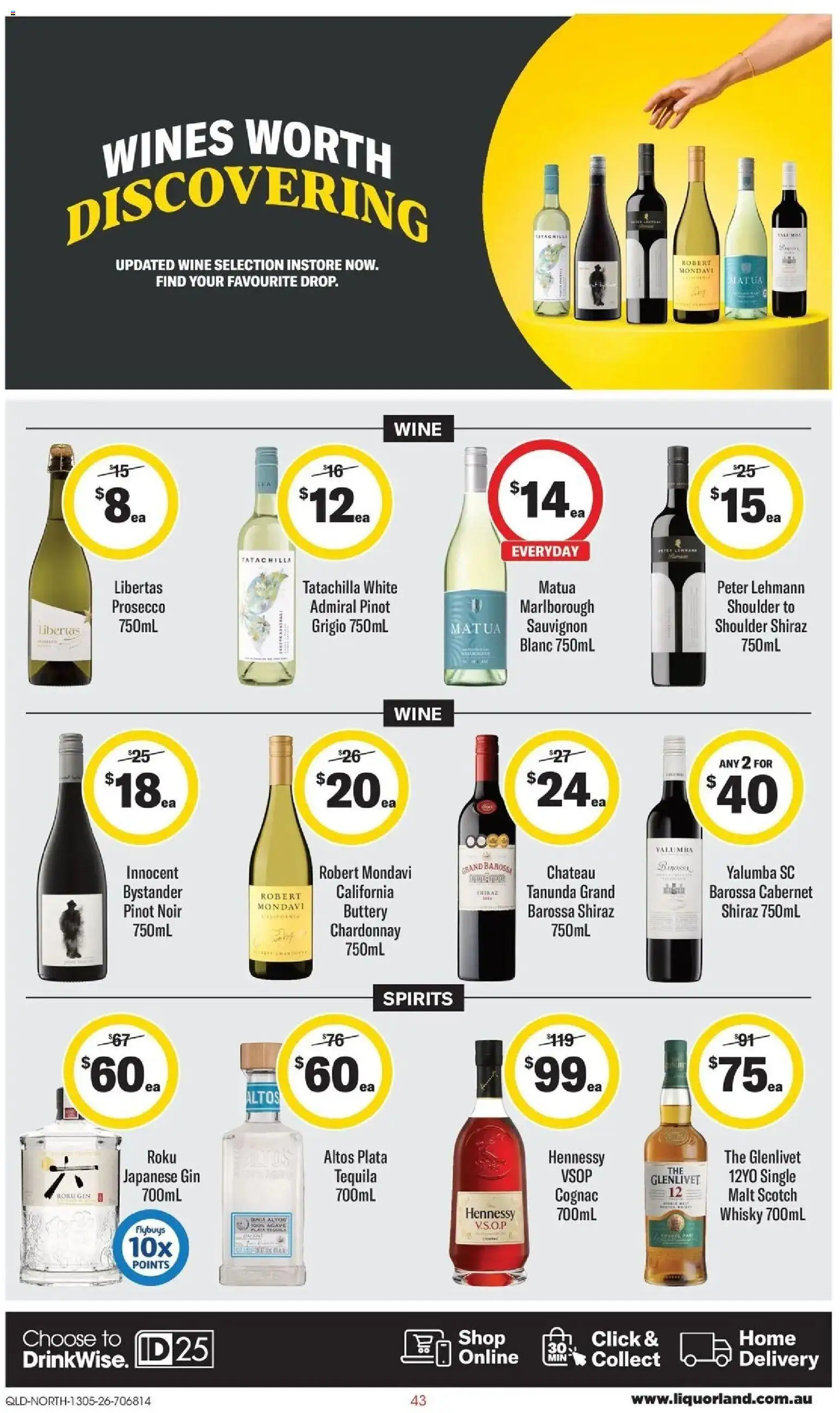 Coles catalogue - valid from 13.05.2026 | Page: 43 | Products: Wine, Gin, Scotch