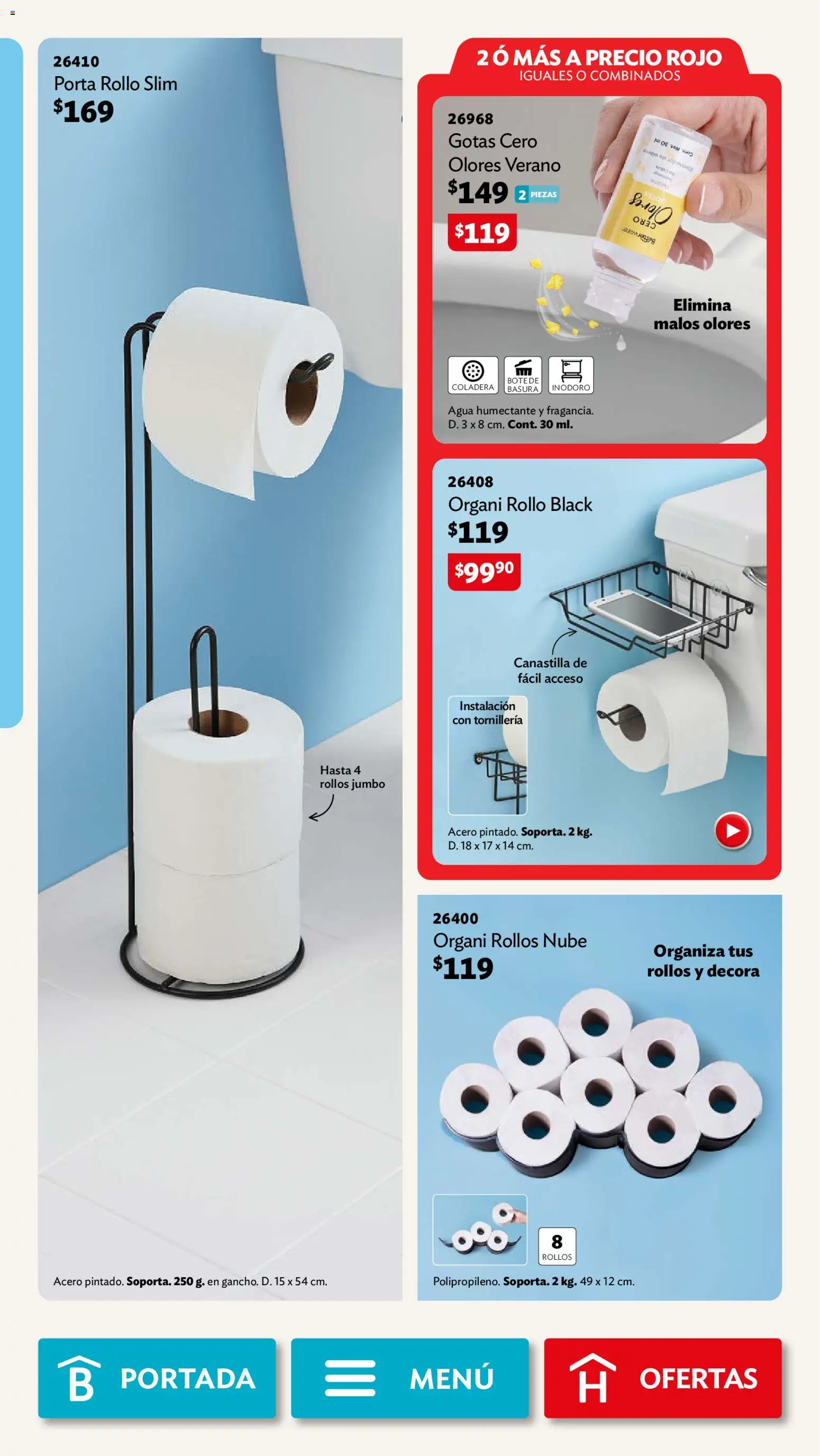 Nuevas ofertas de Betterware válidas en toda la República Mexicana desde el 29/06/2026. ¡Encuentra las mejores ofertas en Betterware campaña 7 2026! | Página: 78 | Productos: Inodoro, Agua, Porta rollo