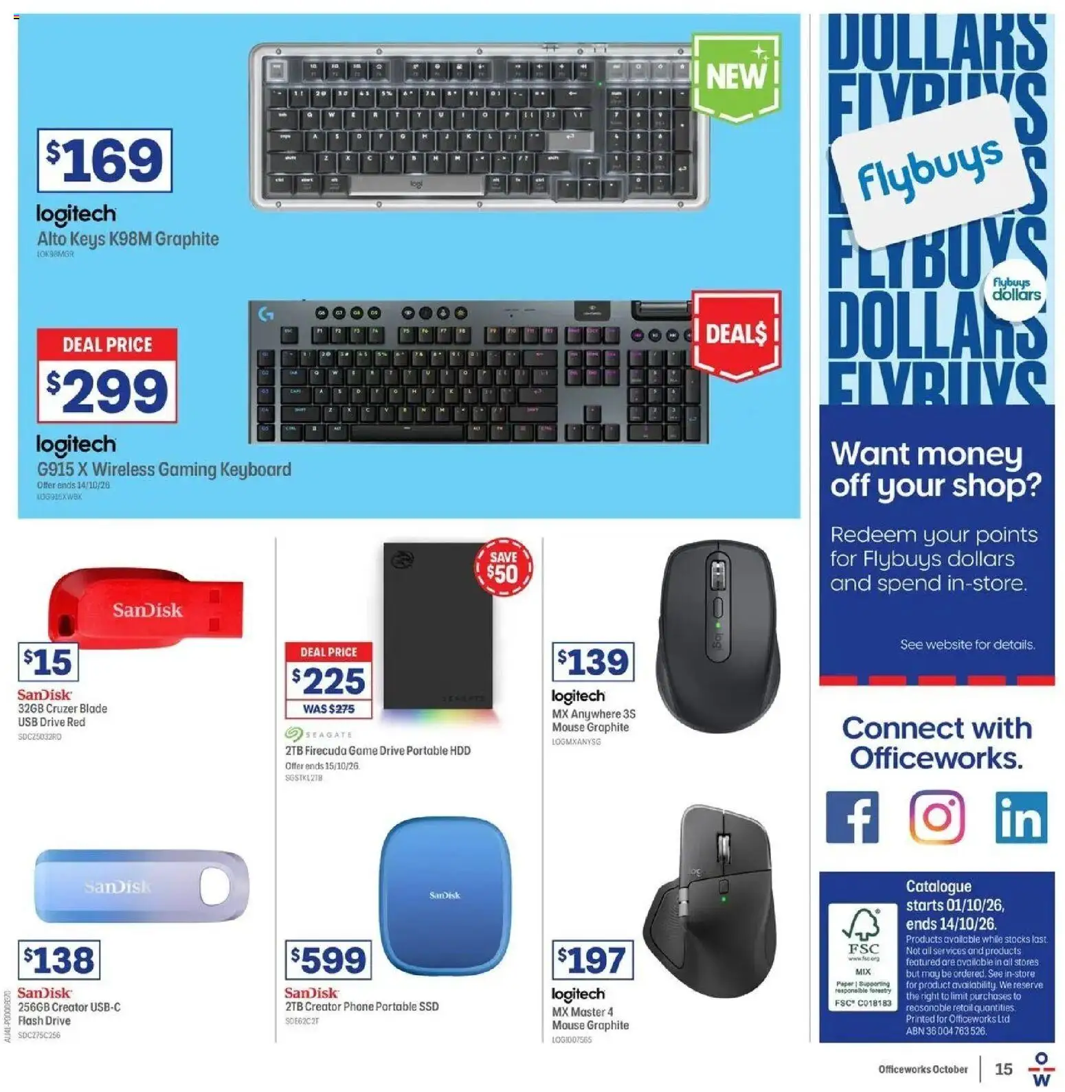 Officeworks catalogue - valid from 01/10/2026 | Page: 15