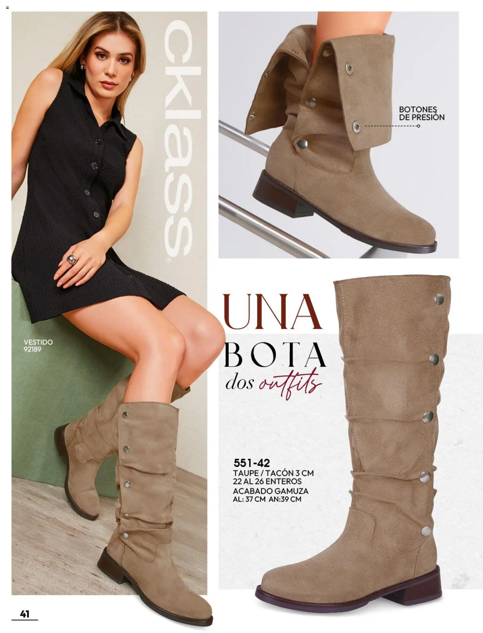 Nuevas ofertas de Cklass válidas en toda la República Mexicana desde el 08/07/2026. ¡Encuentra las mejores ofertas en Cklass catálogo Botas y botines! | Página: 42 | Productos: Gamuza, Vestido