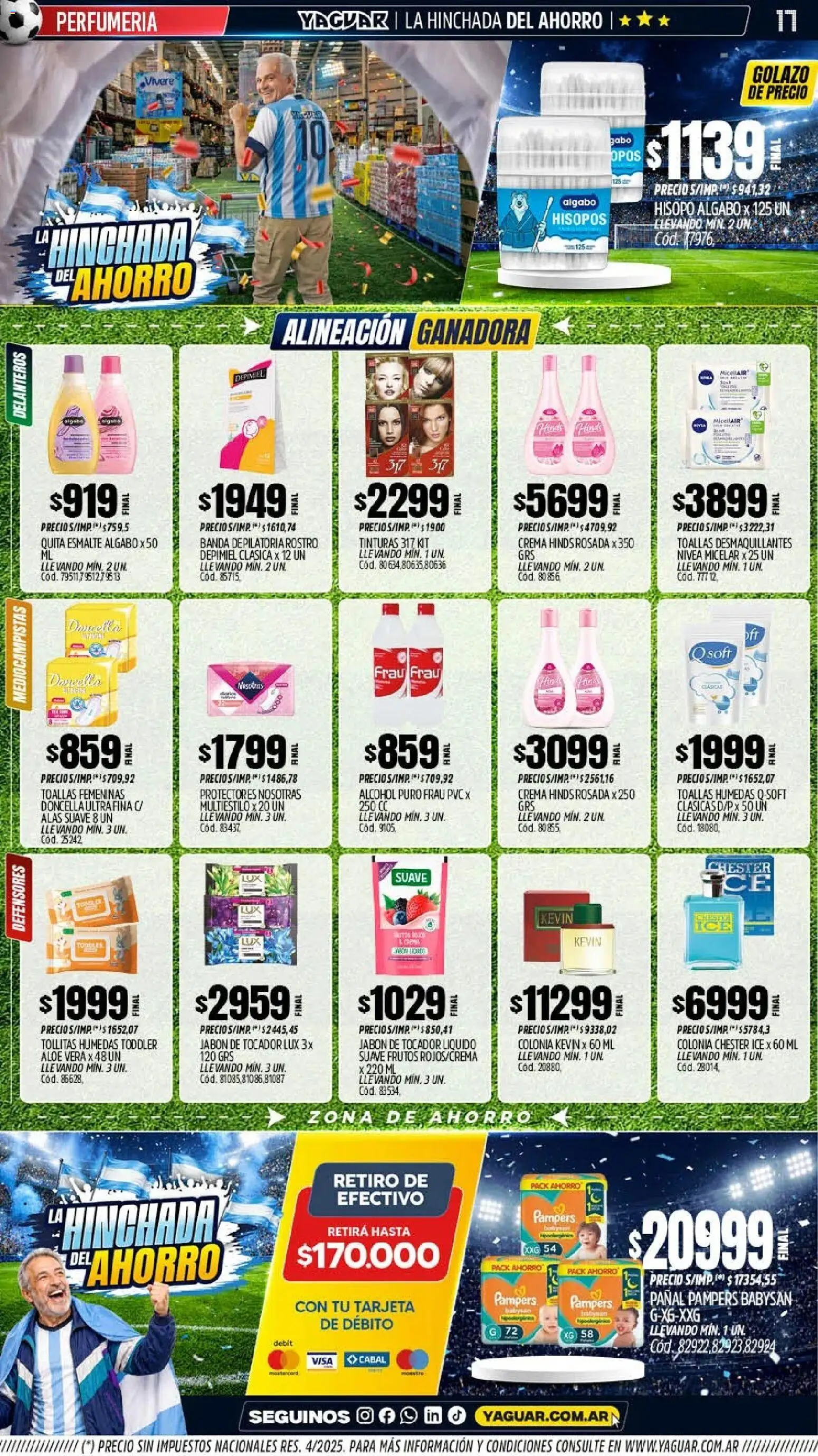 Yaguar - Oferta Semanal San Juan │ válido desde el 08.06.2026 | Página: 18 | Productos: Toallas, Jabón, Crema