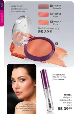 Jequiti - Revista 10/2026 - Pré-Visualização do folheto da loja Jequiti, válido de 14/07/2026 | Página: 60 | Produtos: Maquiagem, Blush