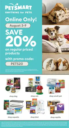 Preview of Petsmart - Weekend Flyer from shop Petsmart valid from Aug 3, 2026