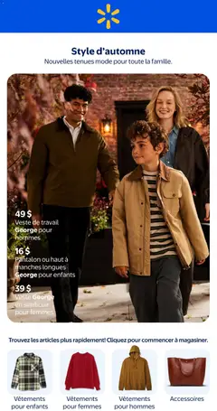 Preview of Walmart circulaire - Styled d´automne from shop Walmart valid from Sep 10, 2026