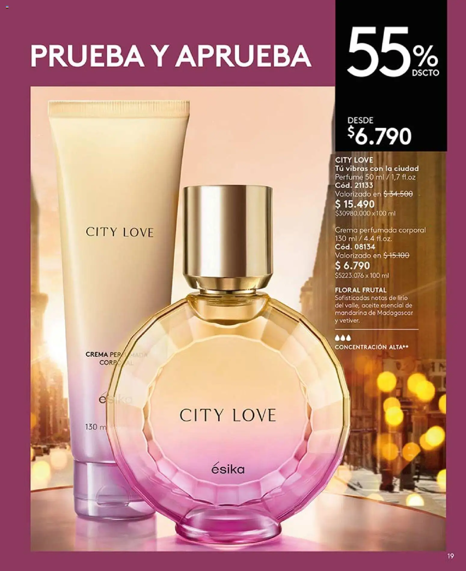 Catálogo Ésika Campaña 6 │ válido desde el 01.04.2026 | Página: 19 | Productos: Perfume, Aceite, Crema