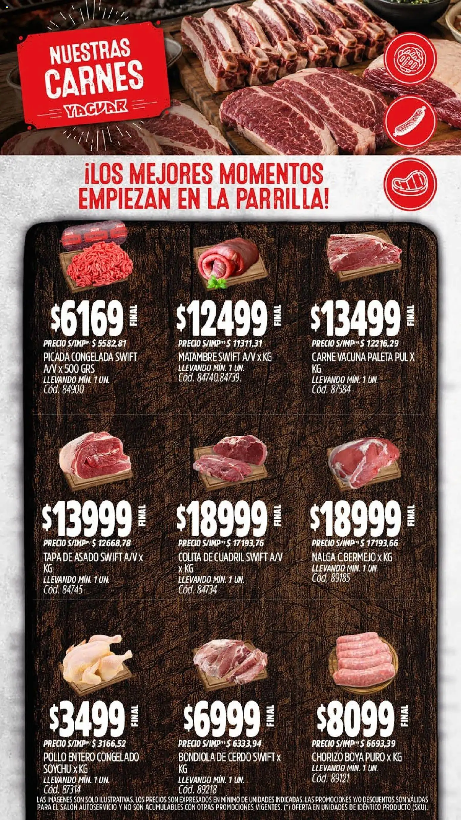 Yaguar - Oferta Semanal Jujuy │ válido desde el 03/08/2026 | Página: 8 | Productos: Pollo entero, Parrilla, Pollo, Carne