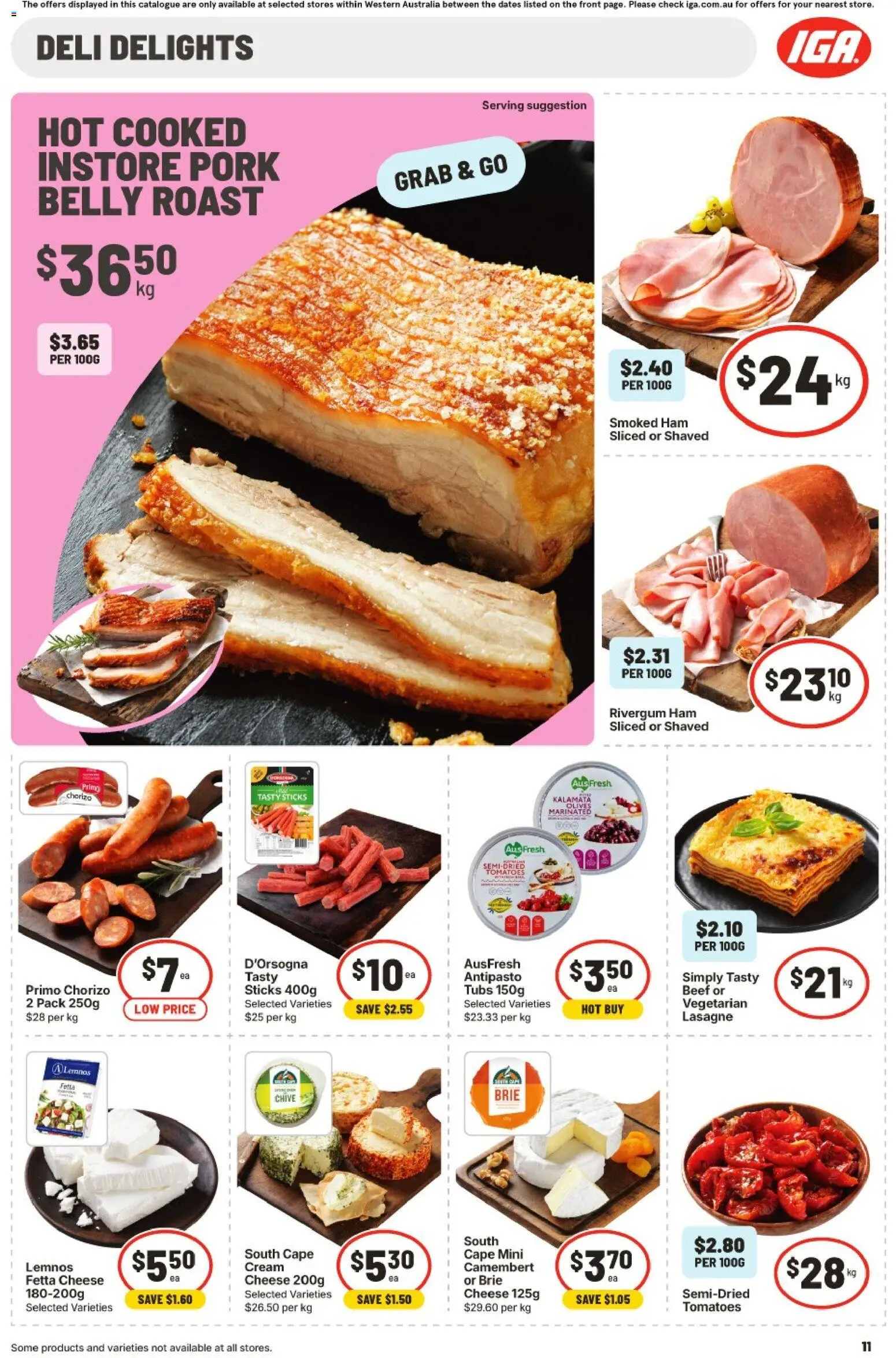 IGA catalogue - valid from 30/09/2026 | Page: 11 | Products: Cheese, Ham, Camembert, Cream