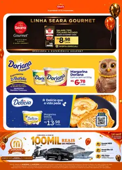 Mercadão Atacadista ofertas Seara - Pré-Visualização do folheto da loja Mercadão Atacadista, válido de 29/09/2026 | Página: 2 | Produtos: Salame, Creme, Creme de leite, Margarina