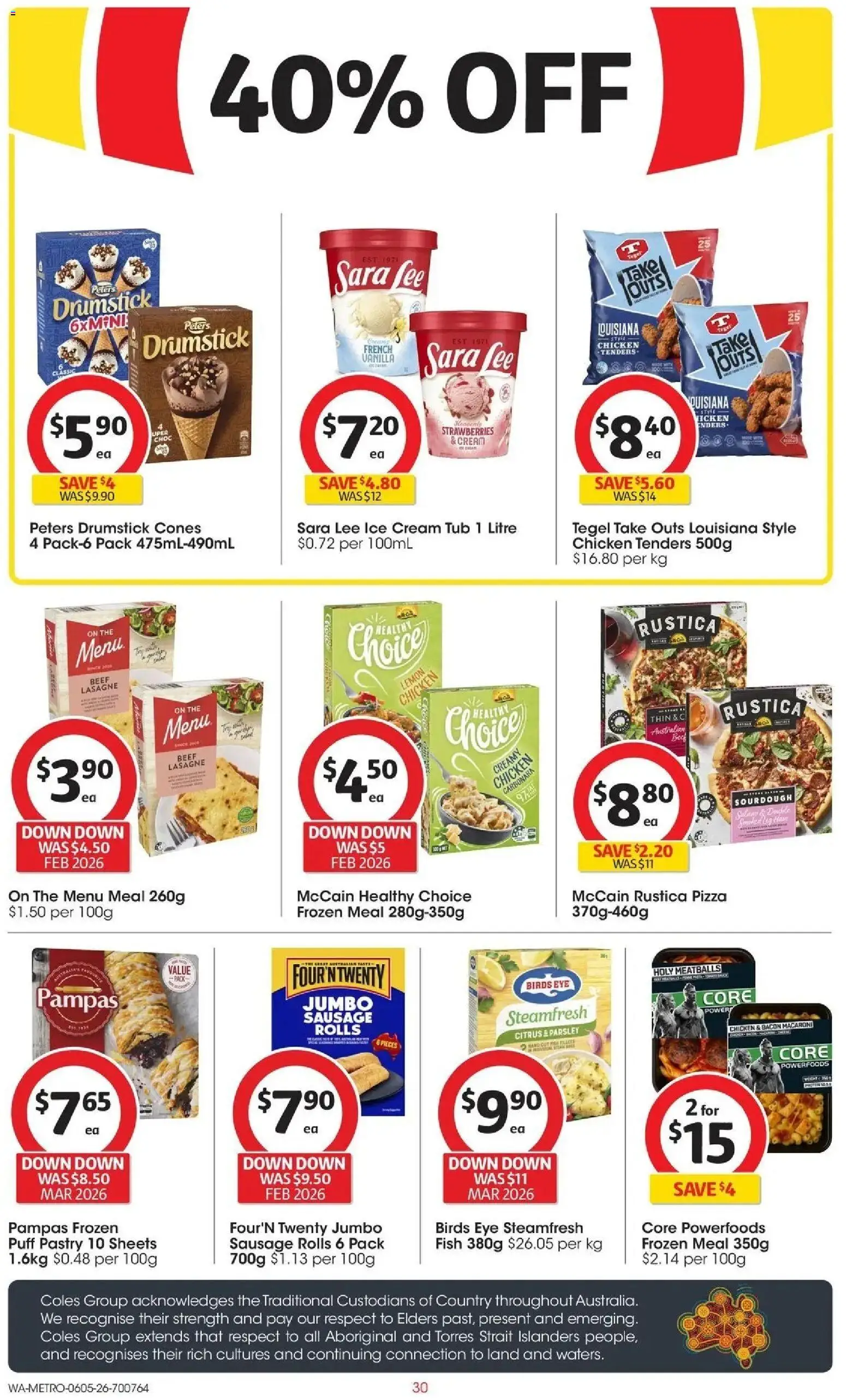 Coles catalogue - valid from 05.05.2026 | Page: 30 | Products: Bacon, Beef, Cream, Ice cream