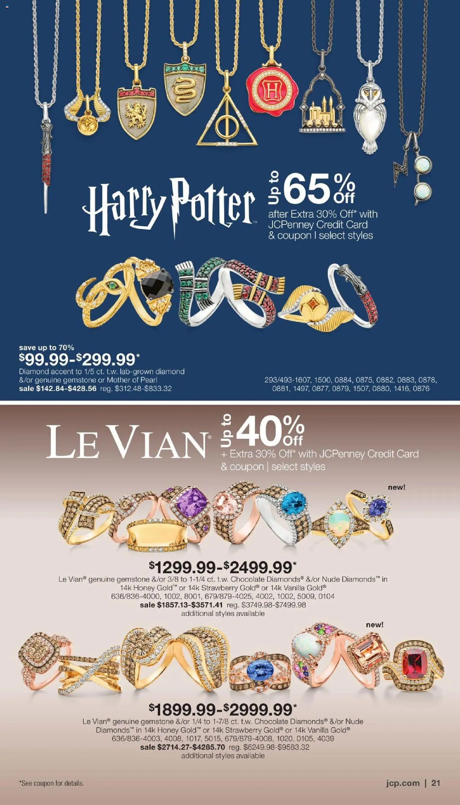 JCPenney Jewelry Sale - valid from 09/03/2026 | Page: 20 | Products: Honey, Chocolate, Vanilla