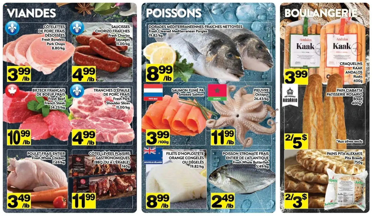 Pa Supermarché flyer valid from 01.06.2026 | Page: 4 | Products: Beef, Bread, Chicken, Pork