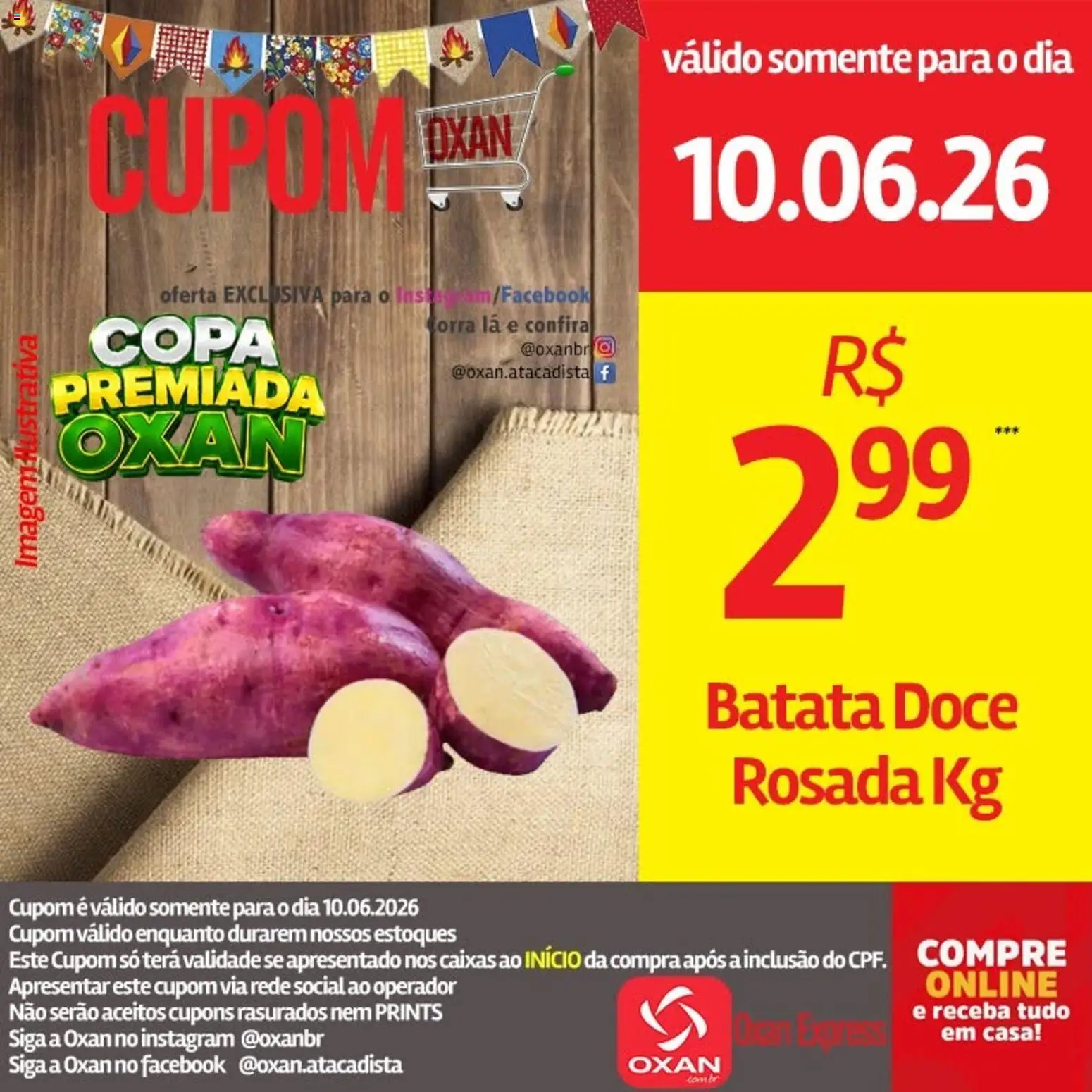 Oxan Atacadista Folheto - válido de 10.06.2026 | Página: 19 | Produtos: Copa, Batata