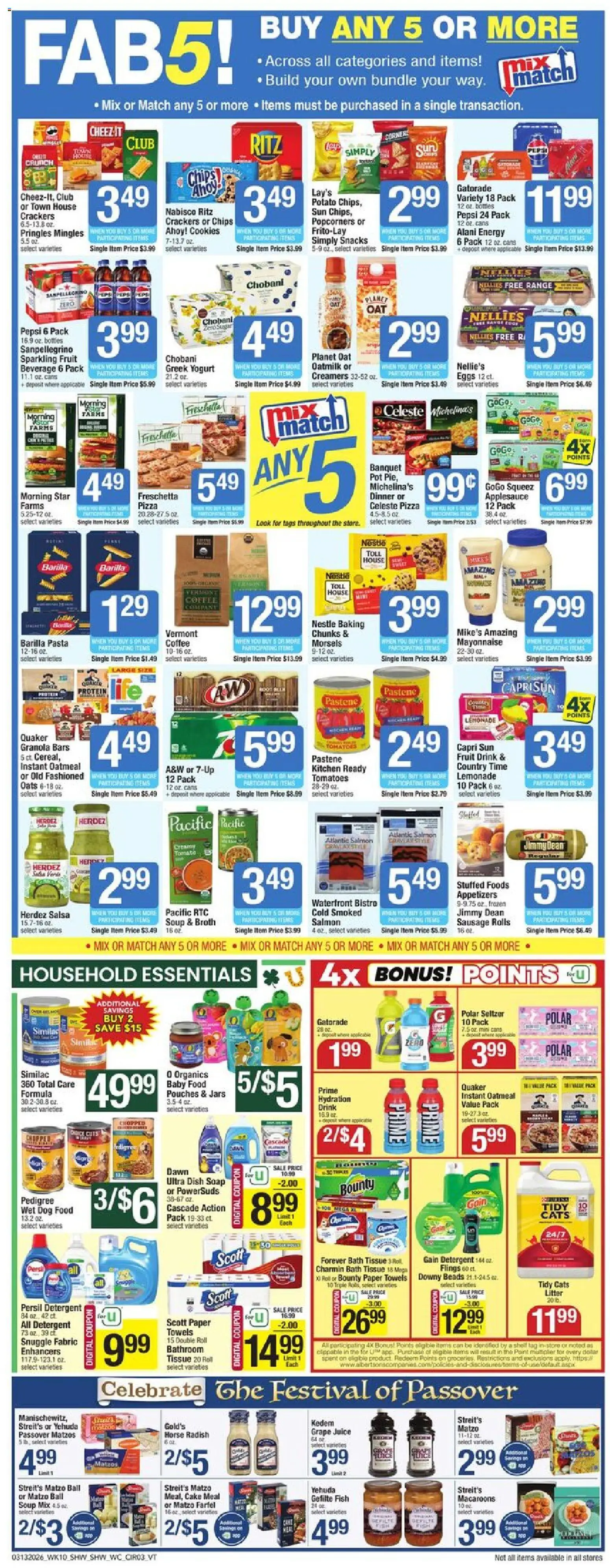Shaw's Weekly Ad - VT - valid from 13.03.2026 | Page: 3 | Products: Dog Food, Soap, Fish, Sausage