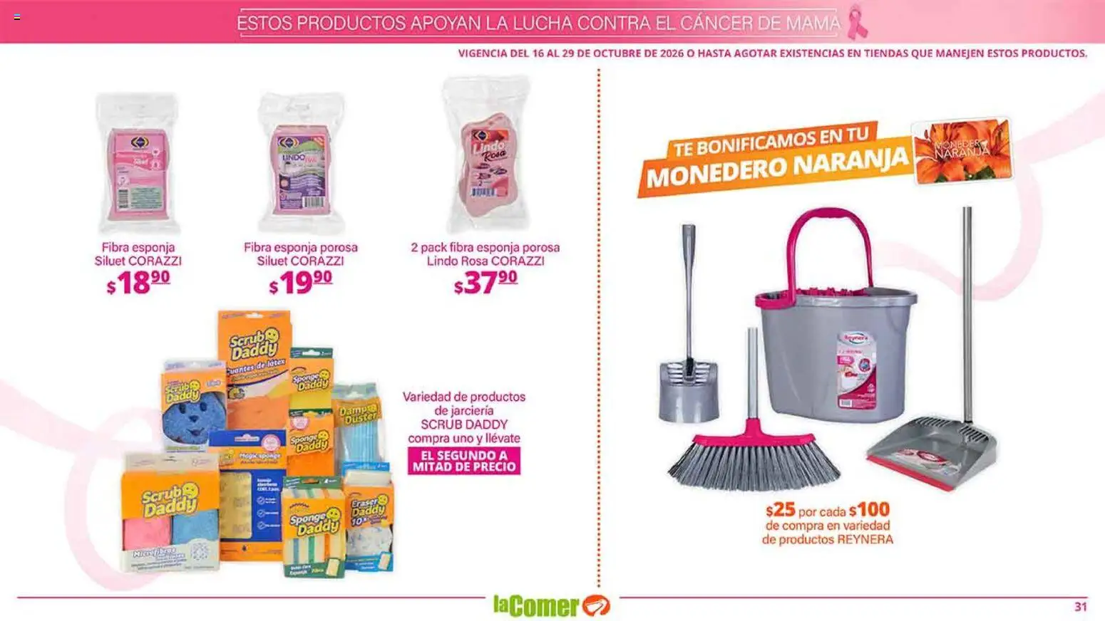 Nuevas ofertas de La Comer válidas en toda la República Mexicana desde el 16/10/2026. ¡Encuentra las mejores ofertas en La Comer folleto es la tienda rosa! | Página: 31