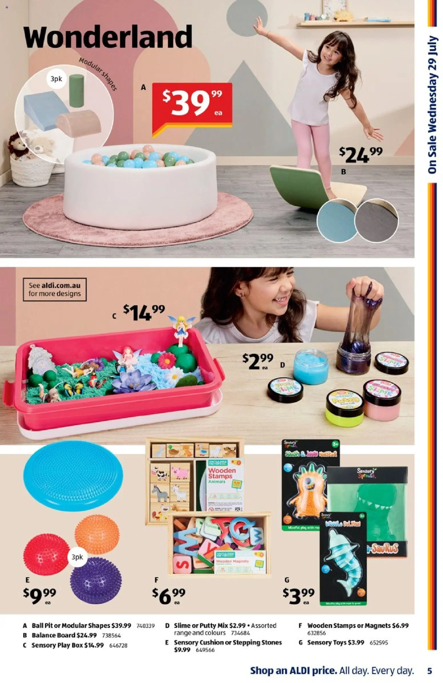 Aldi catalogue - valid from 22/07/2026 | Page: 5 | Products: Cushion, Box, Stones