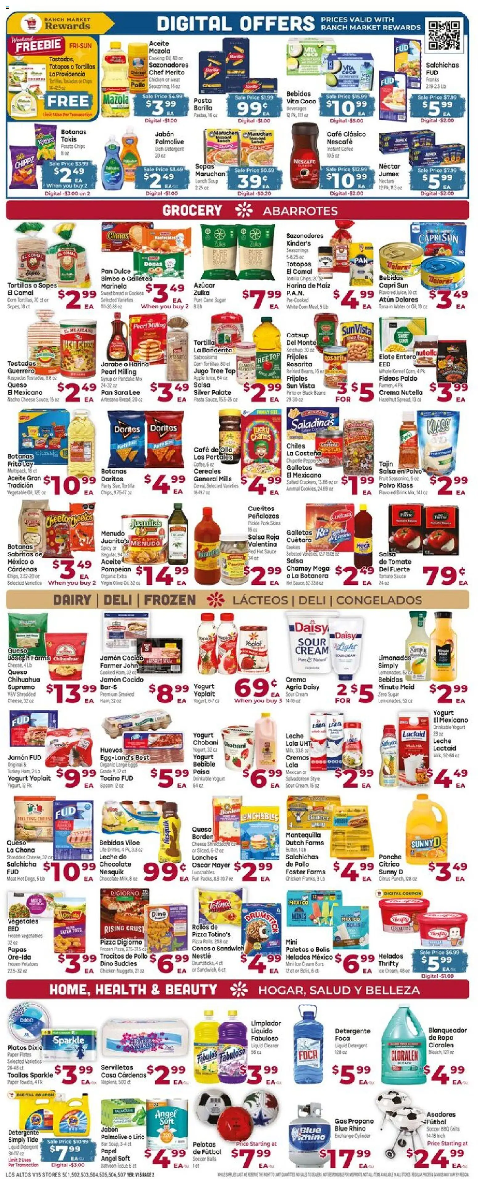 Cardenas Weekly Ad - AZ - valid from 10.06.2026 | Page: 2 | Products: Pork, Chips, Potatoes, Water