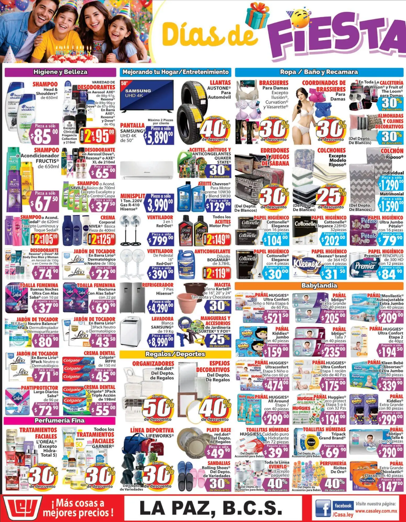 Nuevas ofertas de Casa Ley válidas en toda la República Mexicana desde el 02.05.2026. ¡Encuentra las mejores ofertas en Casa Ley folleto Autoservicio La Paz, BCS! | Página: 3 | Productos: Refrigerador, Crema, Ropa, Fragancia