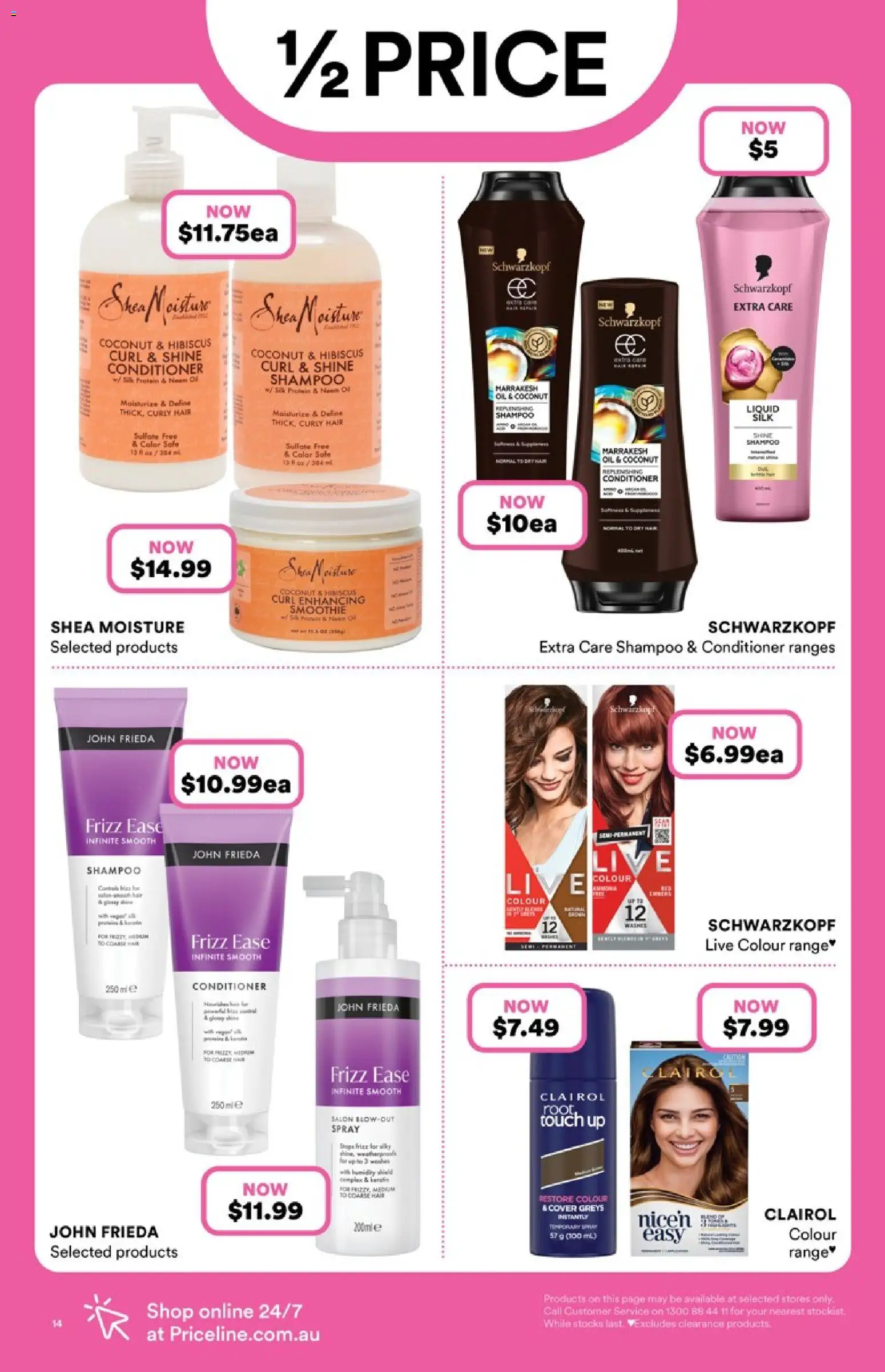Priceline Pharmacy catalogue - valid from 20.05.2026 | Page: 14 | Products: Shampoo, Conditioner, Oil, Curly