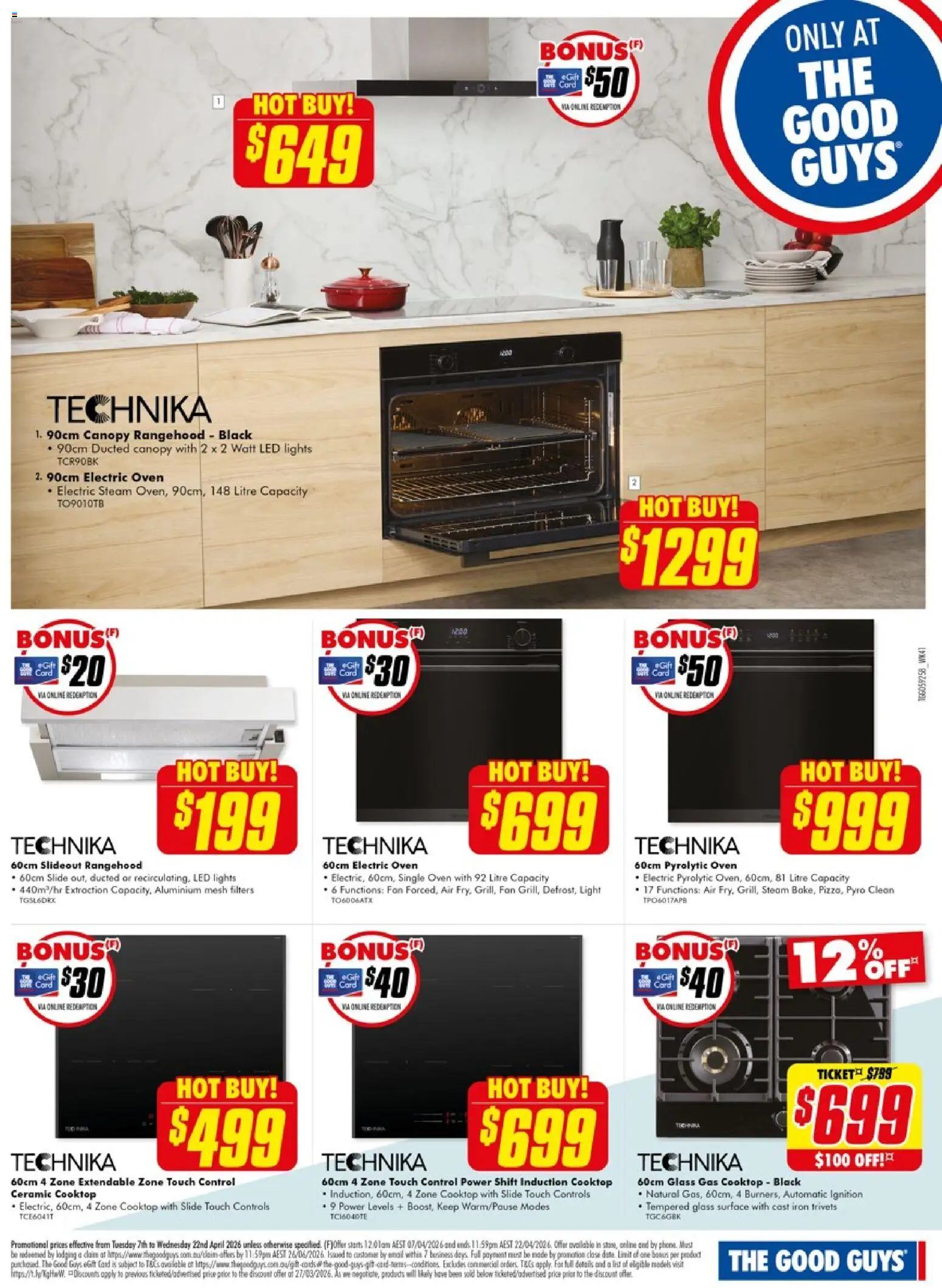 The Good Guys catalogue - valid from 06.04.2026 | Page: 11 | Products: Light, Cooktop, Iron, Fan