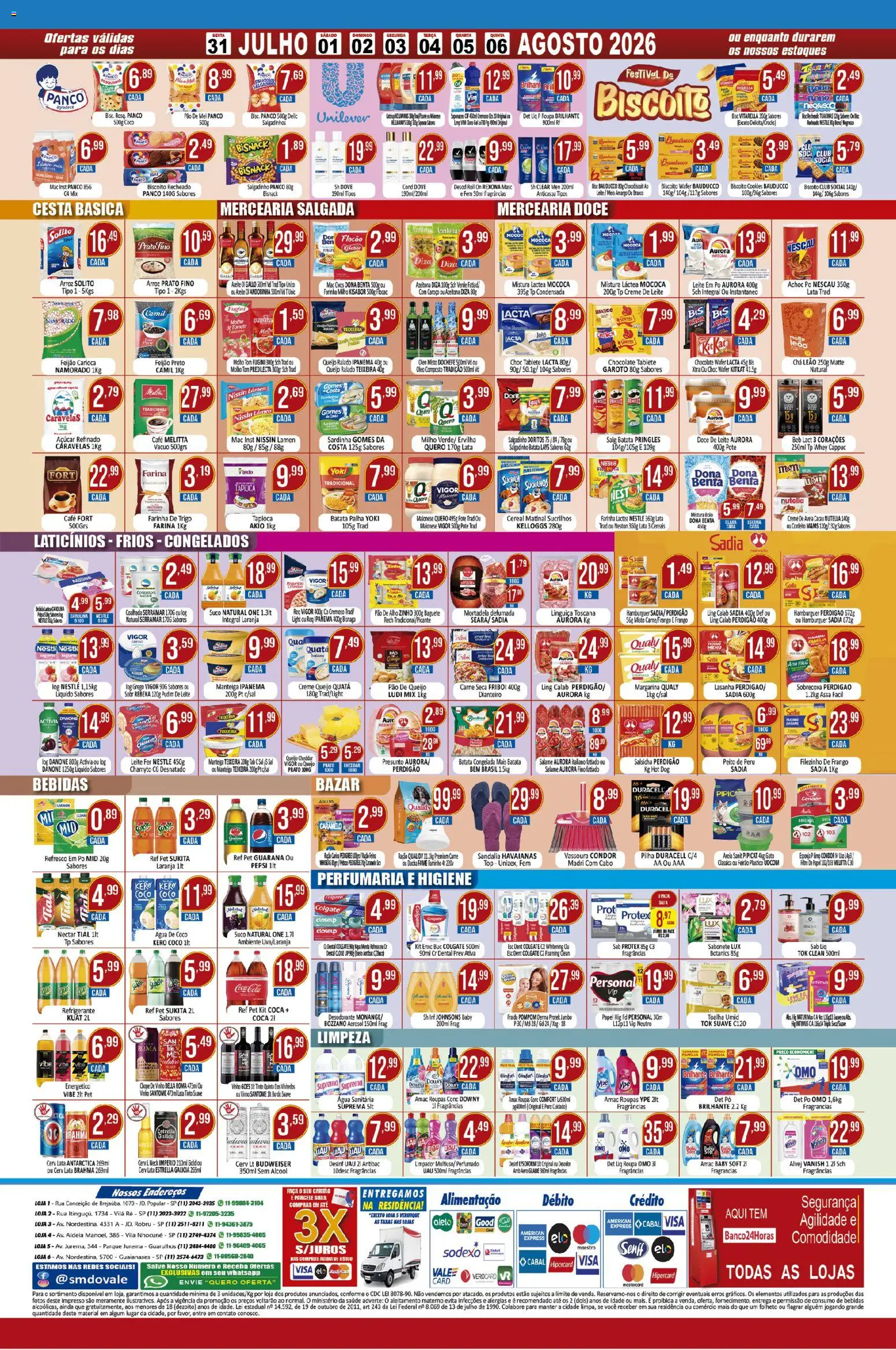 Dovale Folheto - válido de 31/07/2026 | Página: 2 | Produtos: Cesta, Roupas, Batata, Maionese