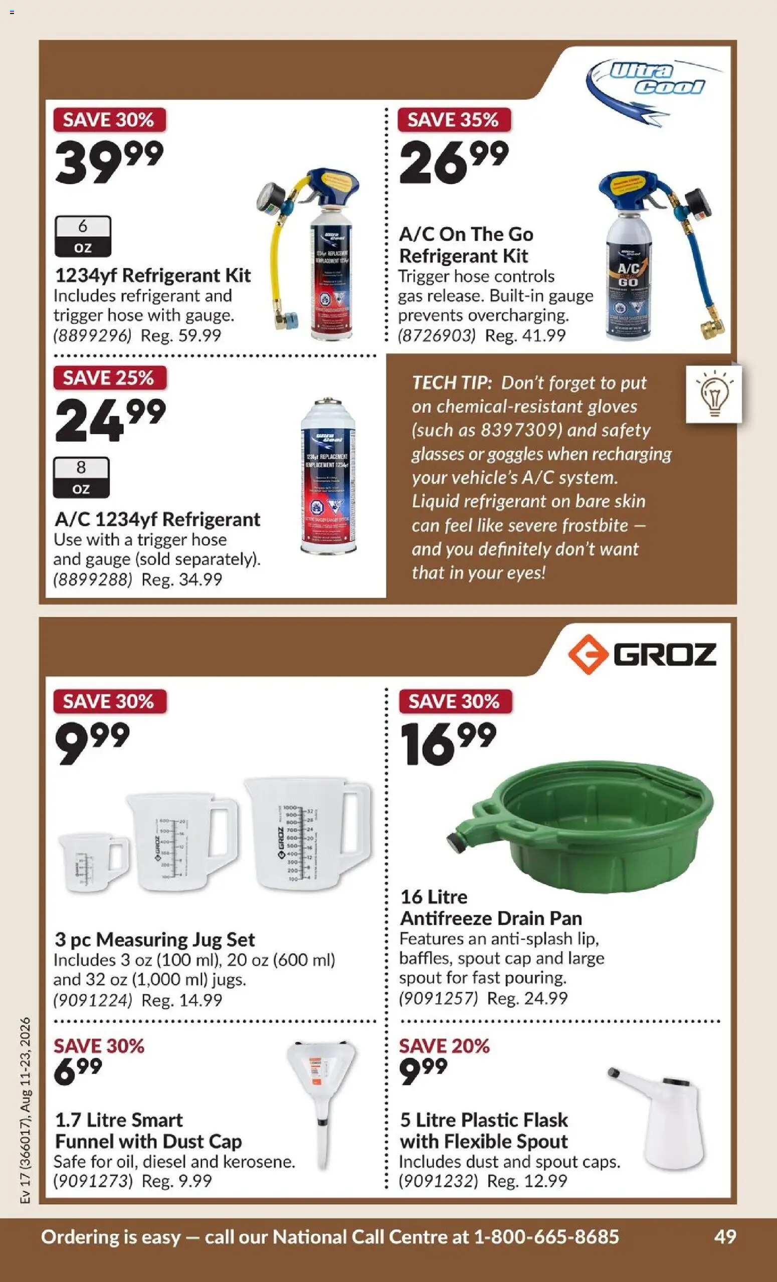 Princess Auto flyer valid from Aug 11, 2026 | Page: 56 | Products: Cap, Gloves, Glasses, PC