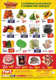 Fort Atacadista ofertas Frutas, Verduras - Pré-Visualização do folheto da loja Fort Atacadista, válido de 19.05.2026 | Página: 2 | Produtos: Mexerica, Fragrância, Leite, Manteiga