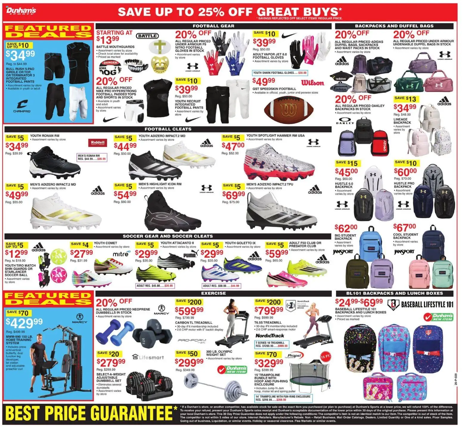 Dunham's Sports Weekly Ad - valid from 07/25/2026 | Page: 13 | Products: Press, Pants, Shorts, Weight