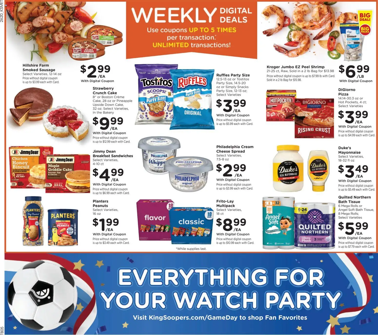 King Soopers Weekly Ad - valid from 17.06.2026 | Page: 2 | Products: Bakery, Pizza, Cream, Sausage