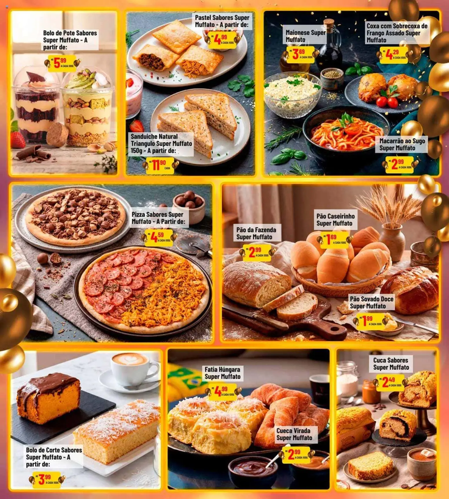 Super Muffato Folheto - válido de 13/08/2026 | Página: 23 | Produtos: Pão, Pizza, Bolo, Maionese
