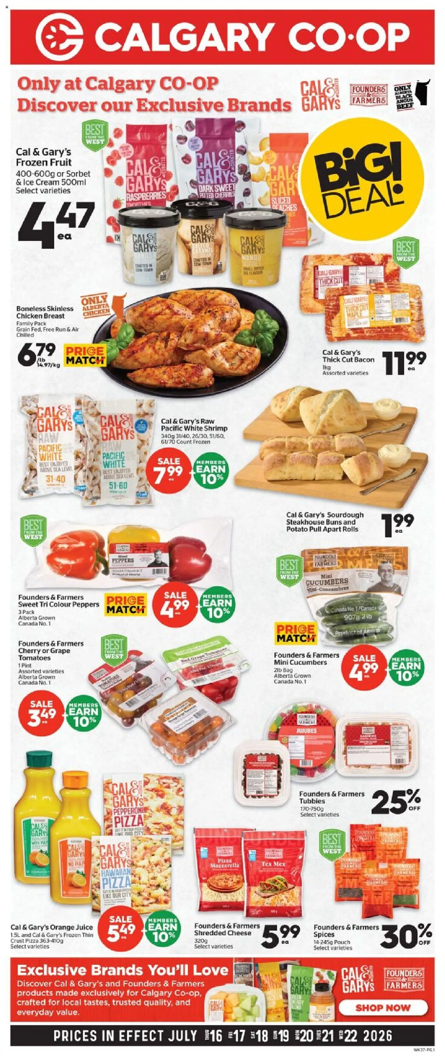Calgary Co-op flyer valid from Jul 16, 2026 | Page: 1