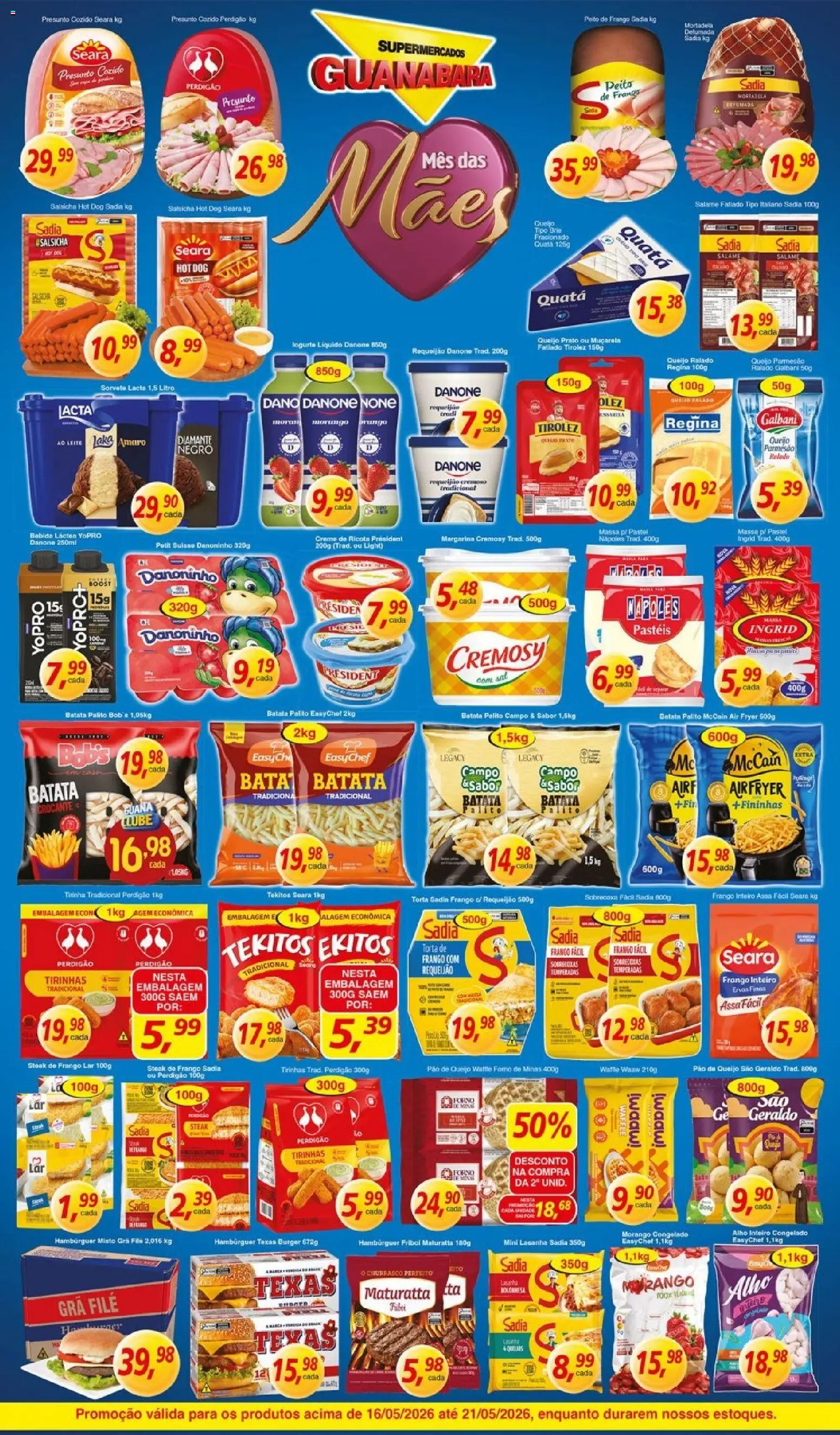 Supermercados Guanabara Folheto - válido de 16.05.2026 | Página: 8 | Produtos: Alho, Ricota, Creme, Lasanha