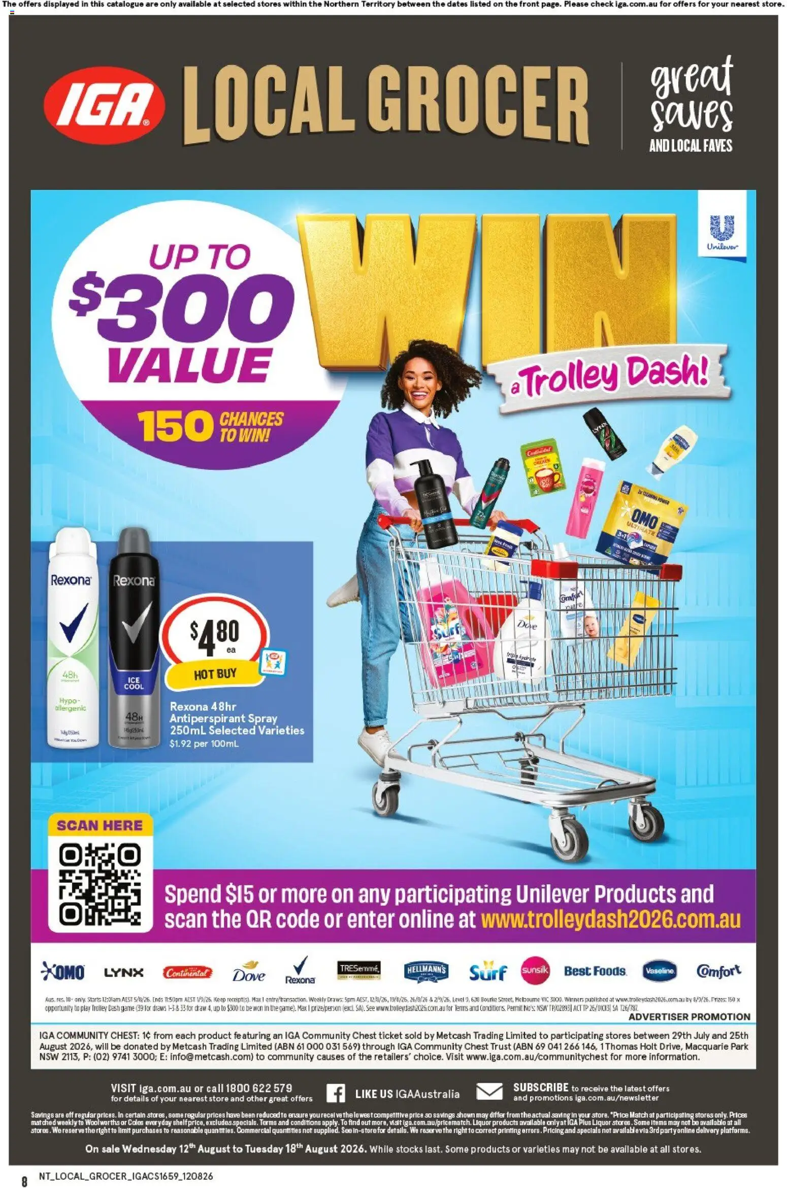 IGA catalogue - valid from 12/08/2026 | Page: 2 | Products: Antiperspirant, Trolley, Game