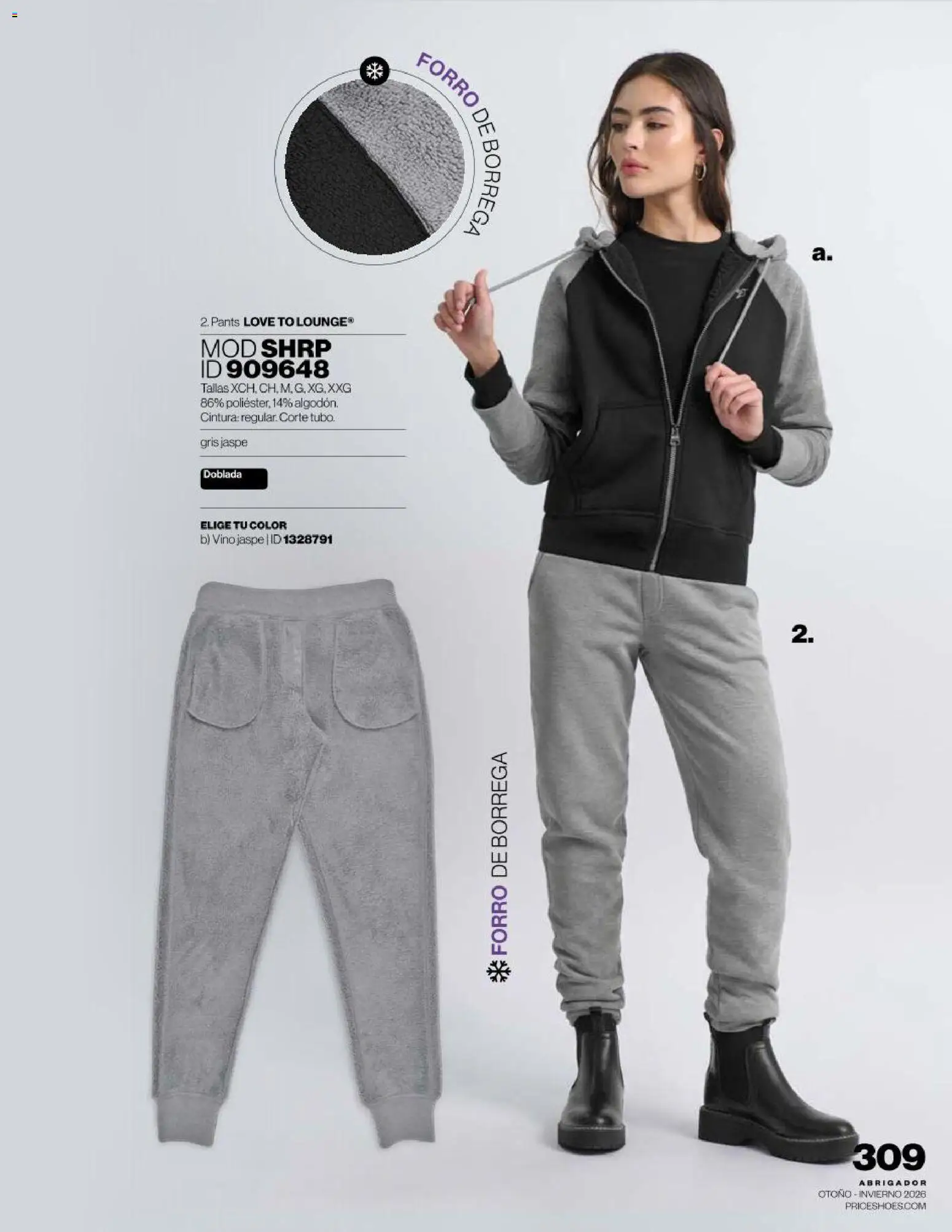 Nuevas ofertas de Price Shoes válidas en toda la República Mexicana desde el 16/09/2026. ¡Encuentra las mejores ofertas en Price Shoes catálogo Abrigador! | Página: 309 | Productos: Vino, Pants